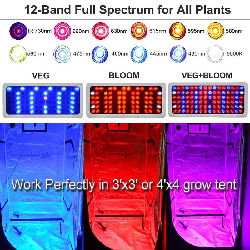 1000W LED Grow Light Lens Good For Indoor Grow Marijuana