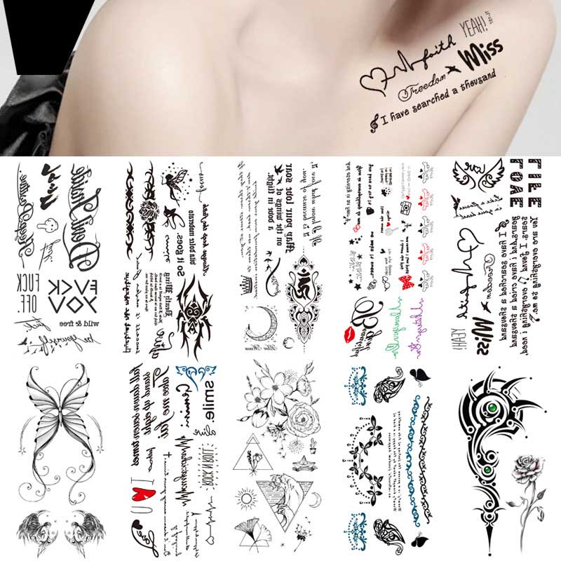 8 Sheet Navel Chest Waist Scar Cover Stretch Mark Tattoo Sticker