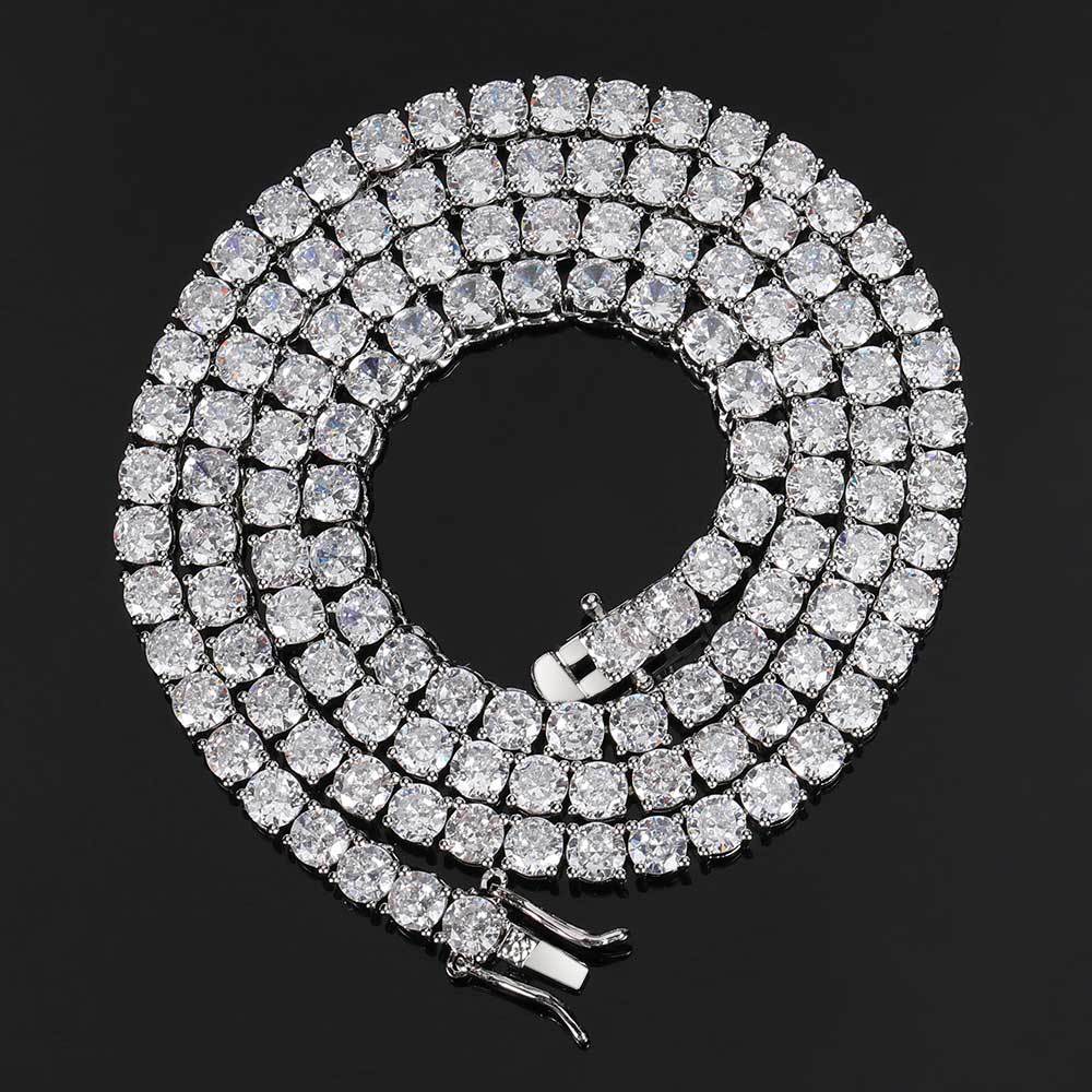 Iced Out Men's Hip Hop Necklace CZ Pavé Streetwear Accessory Iced Out Men's Hip Hop Necklace CZ Pavé Streetwear Accessory
