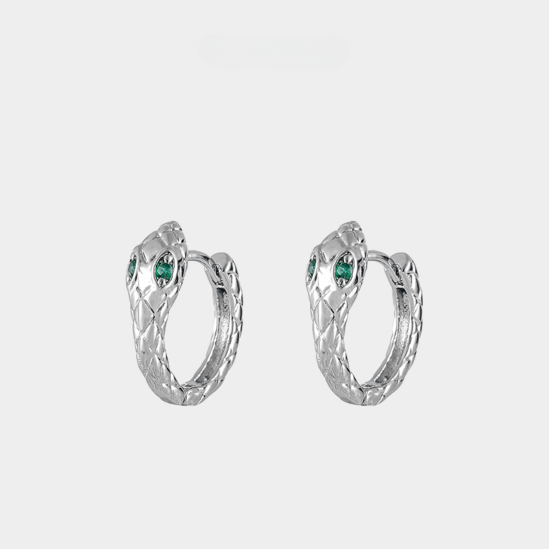 2025 Snake Earrings in S999 Dark Academia Ear Jewelry 2025 Snake Earrings in S999 Dark Academia Ear Jewelry