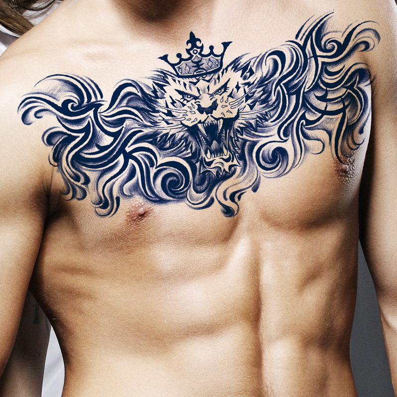 3 Sheet Chest Shoulder Semi Permanent Fake Tattoos