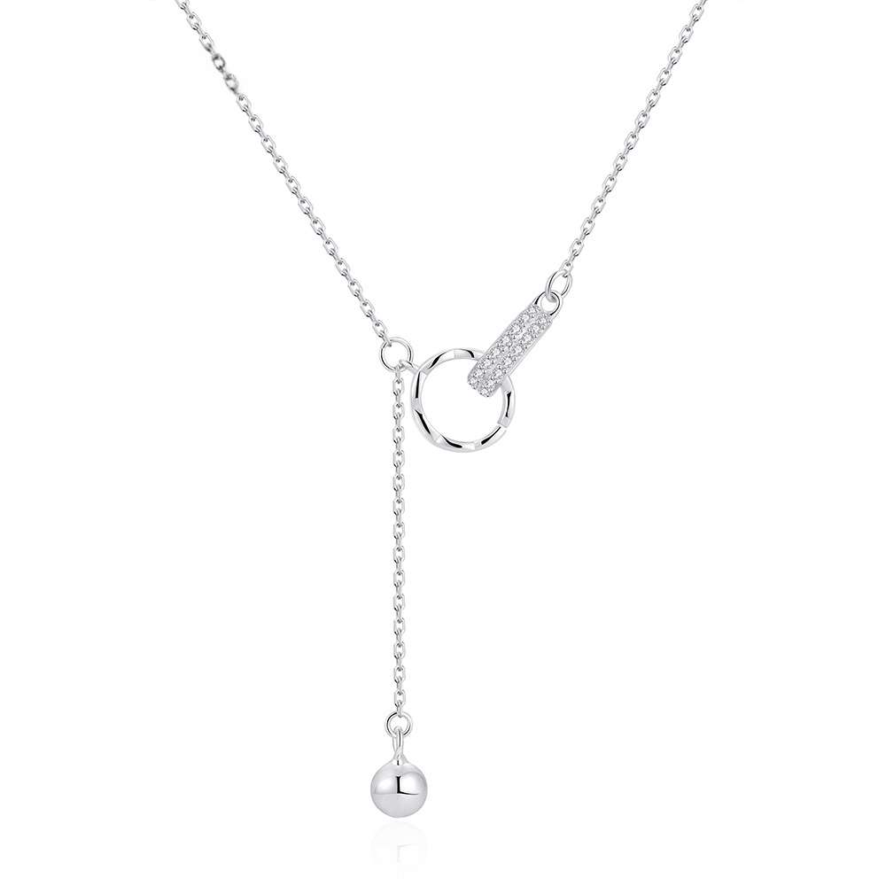 Sterling Silver Open Circle Pendant Necklace for Women -Revival Sterling Silver Open Circle Pendant Necklace for Women -Revival