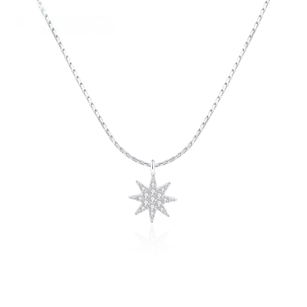 Star Pendant S925 Silver Minimalist Layering Jewelry Gift Star Pendant S925 Silver Minimalist Layering Jewelry Gift