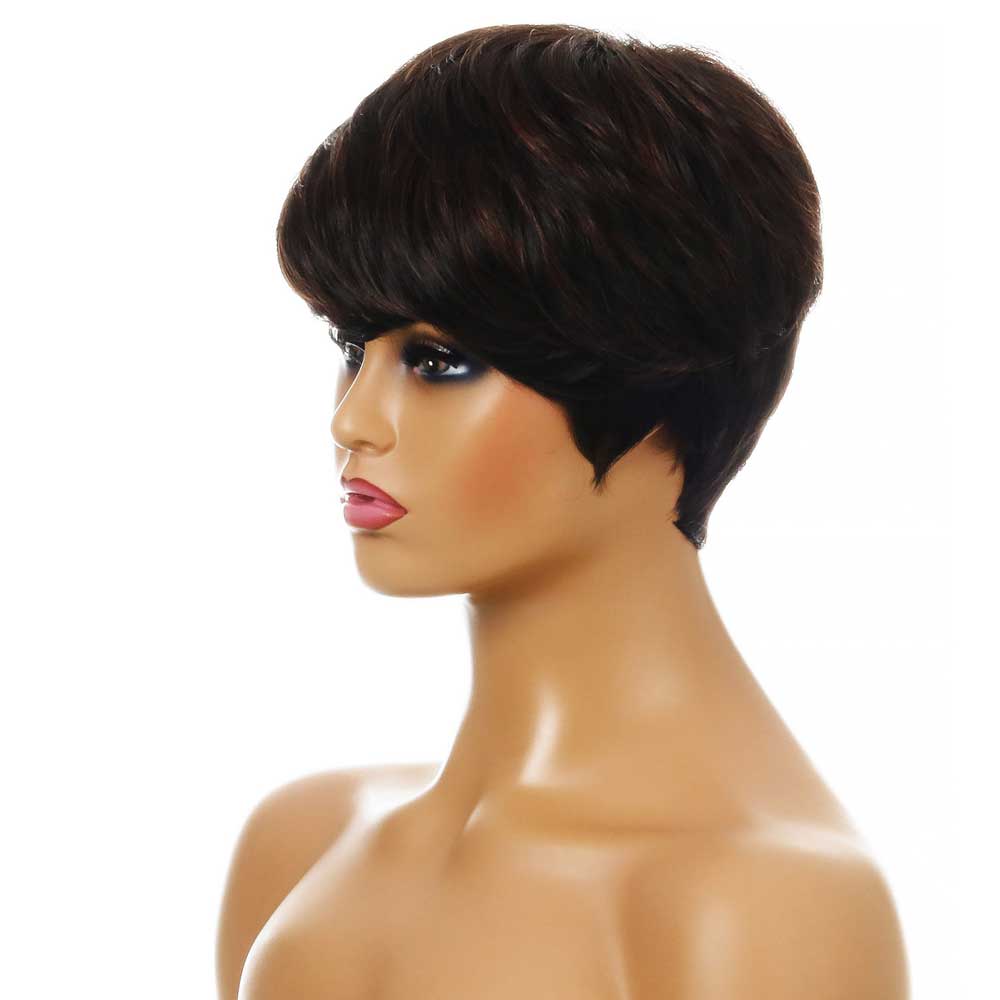 Stylish and realistic short curly head cover