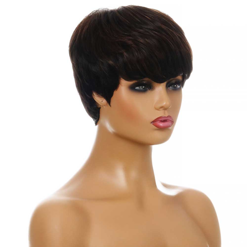 Stylish and realistic short curly head cover