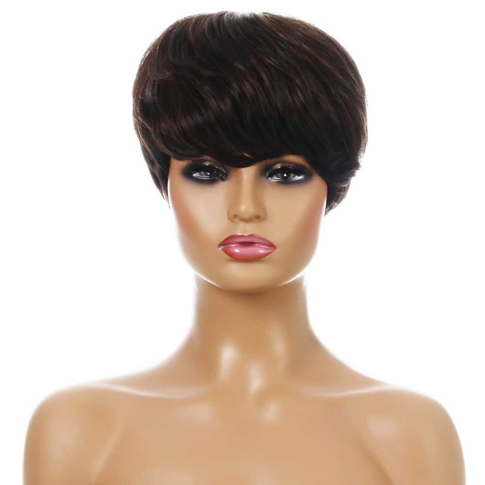 Stylish and realistic short curly head cover