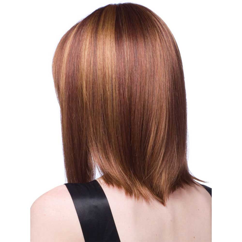 Short Bob Straight Synthetic Blonde Highlight Wigs for Women