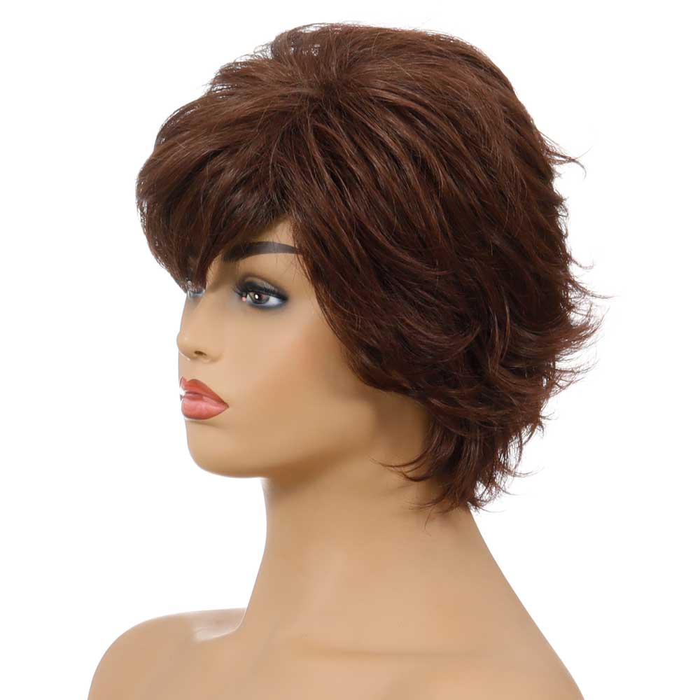 Blend Pixie Cut Wig With Bang Natural Daily Use Hair