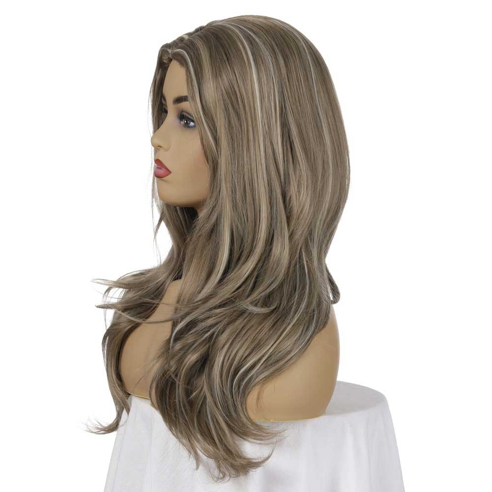 Long Wavy Wig for Women Heat Resistant Fiber for Daily Party