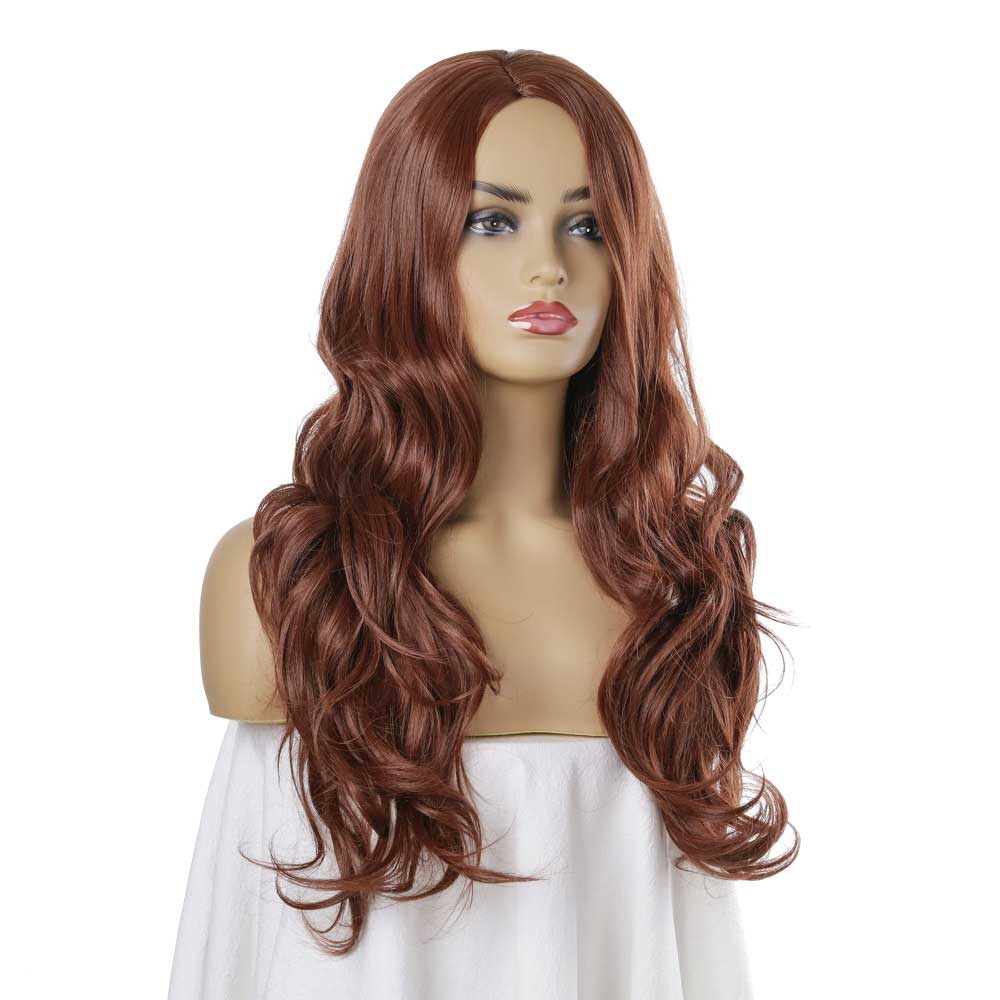 Long Brown Wavy Wigs for Women Synthetic Wigs for Daily Use