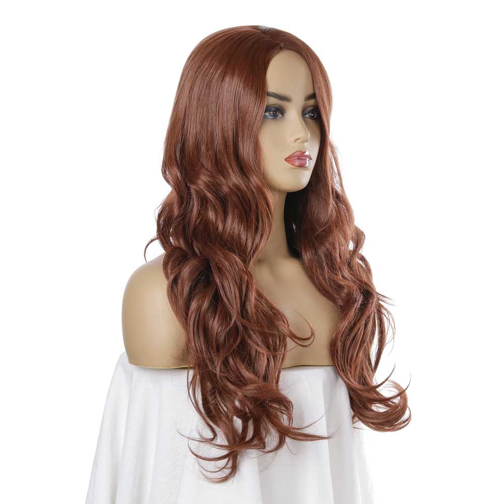 Long Brown Wavy Wigs for Women Synthetic Wigs for Daily Use