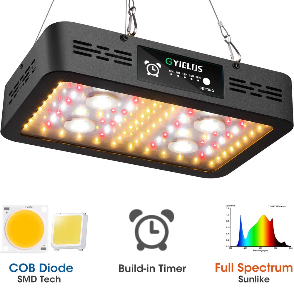 Cheap Price COB 110w LED Grow Light For Indoor Plants With Timer